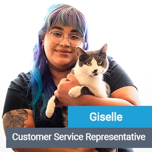 Giselle, veterinary team member at Primary Care Animal Hospital in Long Beach, CA
