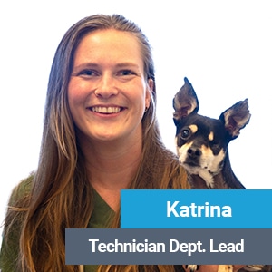 Katrina, veterinary team member at Primary Care Animal Hospital in Long Beach, CA