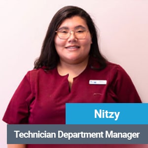 Nitzy, veterinary assistant at Primary Care Animal Hospital in Long Beach, CA