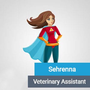 Sehrenna, veterinary team member at Primary Care Animal Hospital in Long Beach, CA